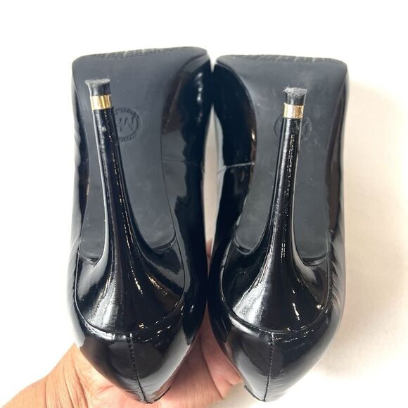 MICHAEL Michael Kors Womens 8M Pumps Black Patent Leather Slip On Stiletto Heels - Picture 8 of 11
